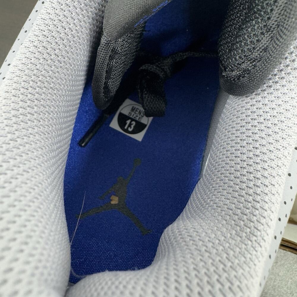 Jordan Men's Low-Top Sneakers in Black, Royal Blue, Gray - Picture 16 of 16